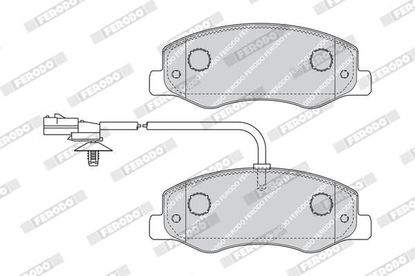 FERODO FVR4349 Brake Pad Set, disc brake