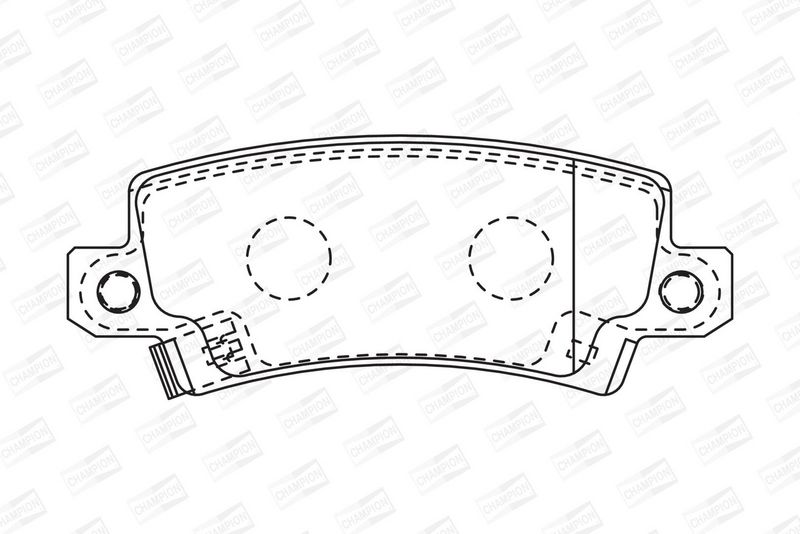 CHAMPION Plaquettes de frein à disque 572492CH