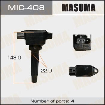 Катушка зажигания Mazda CX-5, CX-9, 3, 6 1.5, 2.0, 2.5 (12-) (MIC-408) MASUMA