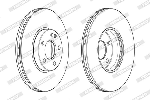 FERODO DDF2334C-1 Brake Disc