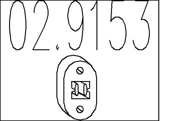 MTS tömítés, kipufogócső 02.9153