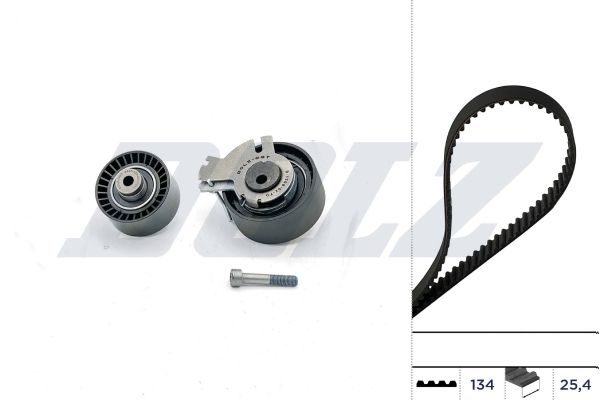 DOLZ комплект ГРМ ремінь+2шт. ролика Citroen C4 1.6, Berlingo 1.6 08-