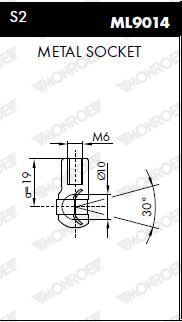 MONROE ML5559 Gas Spring, bonnet