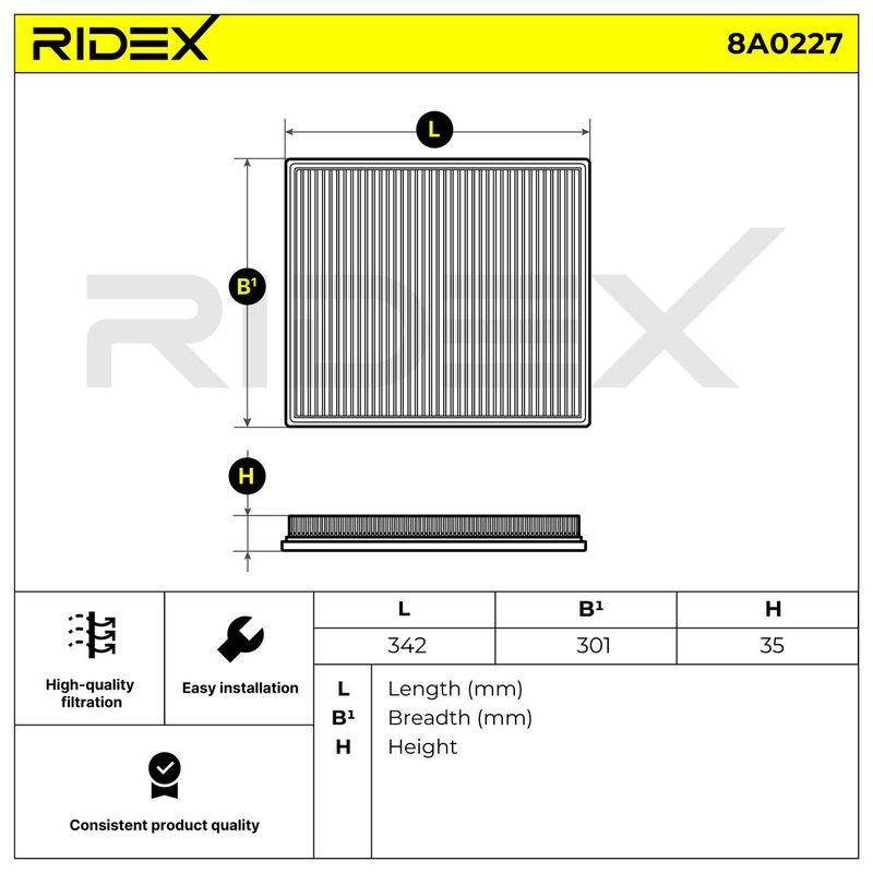 въздушен филтър RIDEX