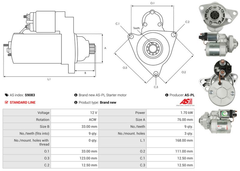 AS-PL S9083 Starter