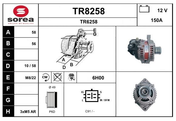 GENERATOR SNRA TR8258