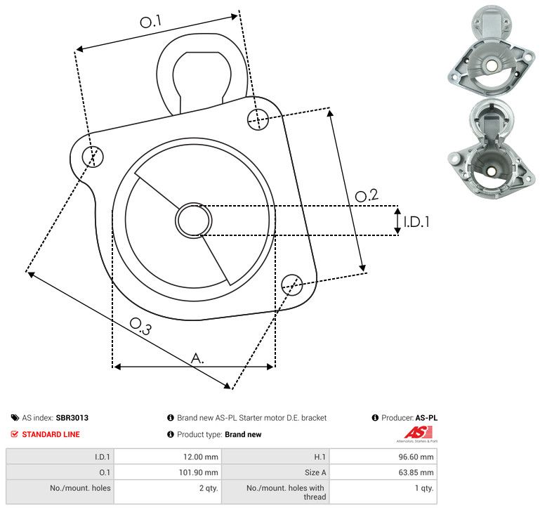 Starterikaas, Karburaator, AS-PL SBR3013