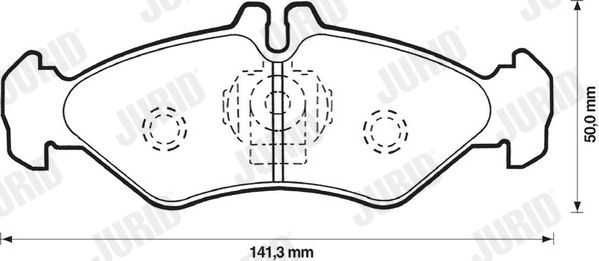 JURID 571846J Brake Pad Set, disc brake