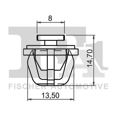 FA1 89-40001.5 Clip, trim/protection strip