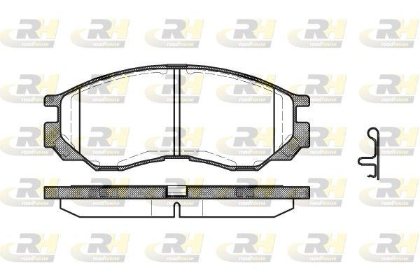 Комплект гальмівних накладок, дискове гальмо, Roadhouse 2583.00