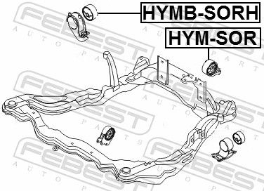 FEBEST HYMB-SORH Mounting, engine