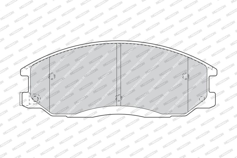 Sada brzdových destiček, kotoučová brzda FDB1605