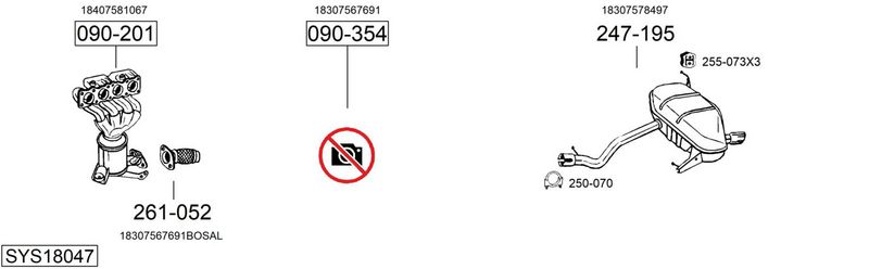 BOSAL Išmetimo sistema