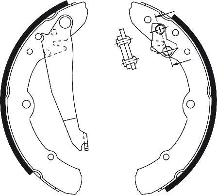 TRW GS8113 Brake Shoe Set