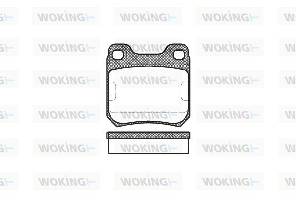 Комплект гальмівних колодок на 9-3, 9-5, Calibra, Vectra B