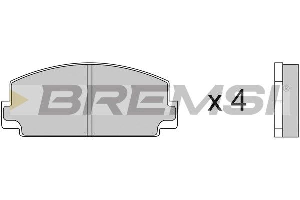 Комплект гальмівних накладок, дискове гальмо