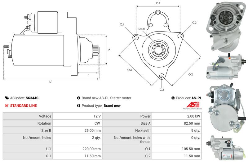 AS-PL S6344S Starter