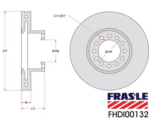 Brzdový kotouč FHDI00132