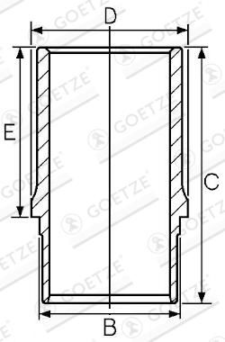 Camasa cilindru GOETZE ENGINE 14-684840-00