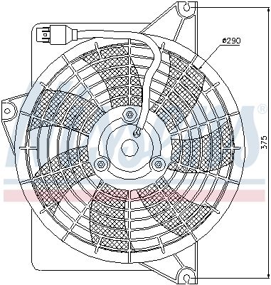 NISSENS ventilátor, motorhűtés 85371