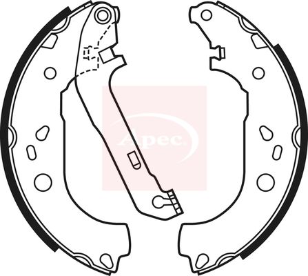 APEC Brake Shoe Set SHU684