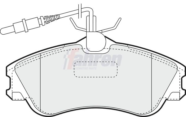 Fahren Brake Pad Set, disc brake FBP3032