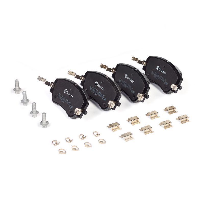 Remblokken set Voor (met een dempingskussen  met remklauw geleidingsbouten), past: DS DS 3 / DS 3  ALFA ROMEO JUNIOR  CITROEN C3 IV, C4 III, C4 X  FIAT 600E / 600  JEEP AVENGER 1.2-Electric 05.19-