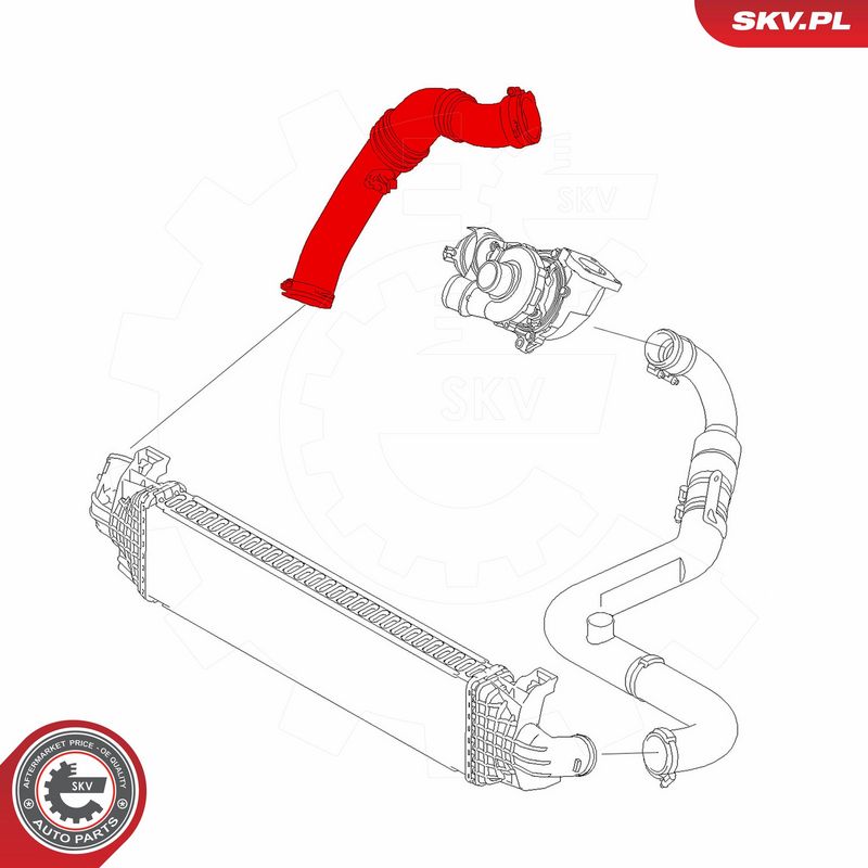 ESEN SKV 24SKV866 Charge Air Hose