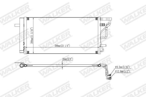 CONDENSATOR CLIMATIZARE WALKER WCD00438 6