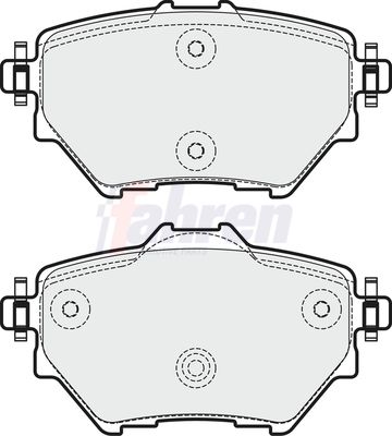 Fahren Brake Pad Set, disc brake FBP3746