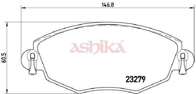 ASHIKA 50-00-0318 Brake Pad Set, disc brake