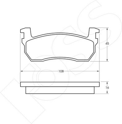 1-GNC R-259 - Brake Pad Set, disc brake