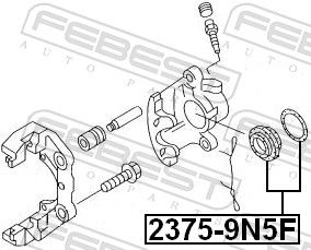 Ремонтний комплект, гальмівний супорт, Febest 2375-9N5F