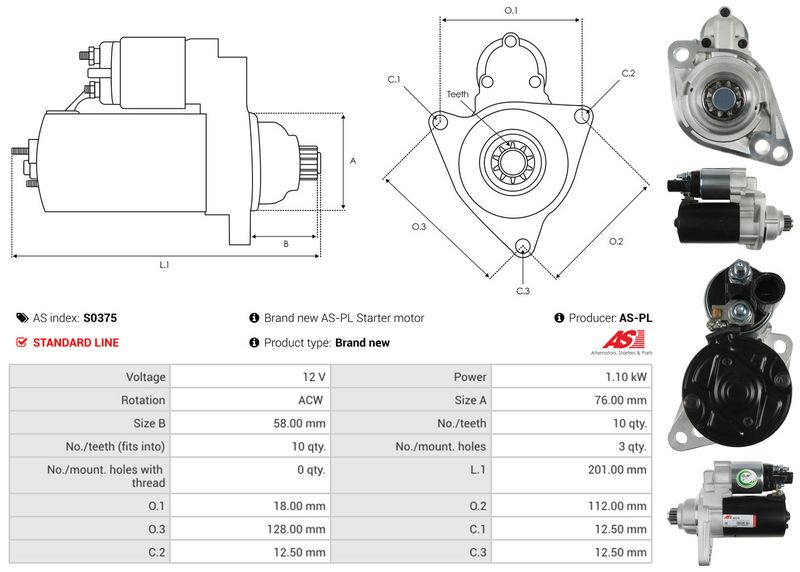 AS-PL S0375 Starter