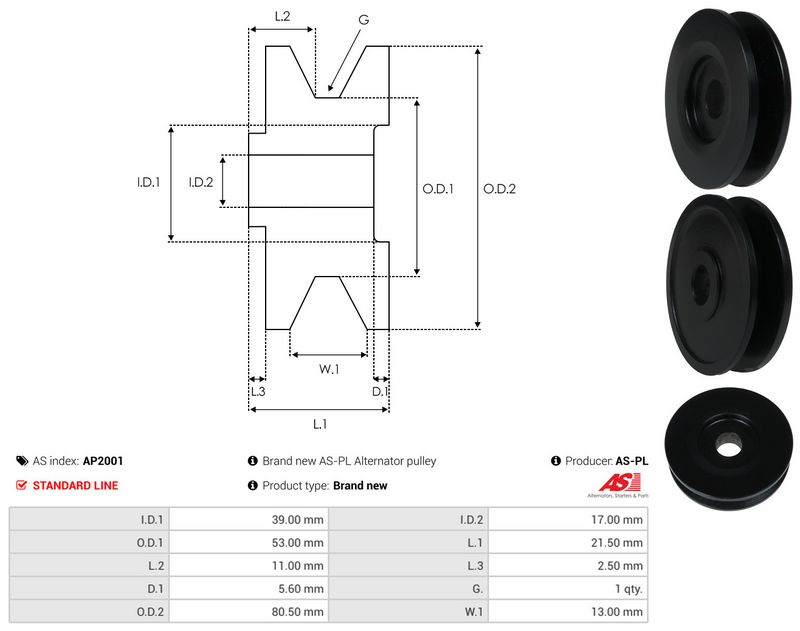 Rihmaratas, generaator, AS-PL AP2001
