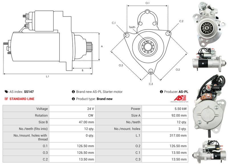 AS-PL S5147 Starter