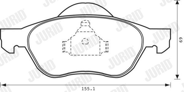 JURID 573017J Brake Pad Set, disc brake