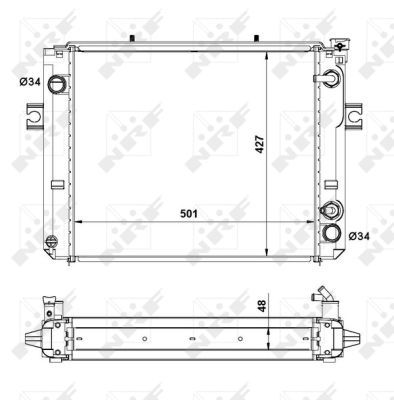 NRF 52278A Radiator, engine cooling