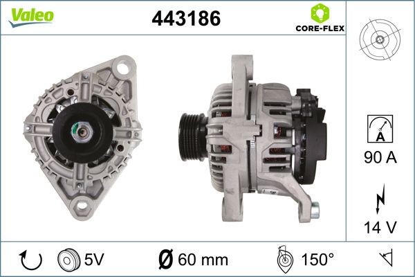 VALEO Dynamo / Alternator 443186