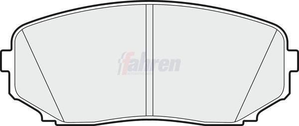 Fahren Brake Pad Set, disc brake FBP4268