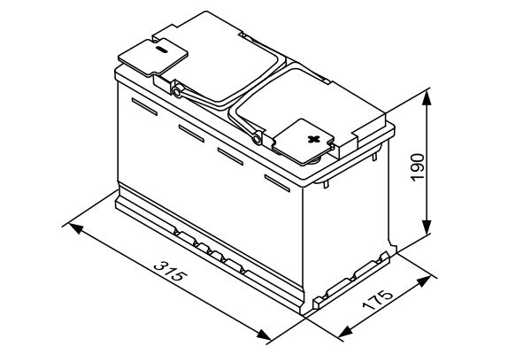 BOSCH 0 092 S5A 110 Starter Battery