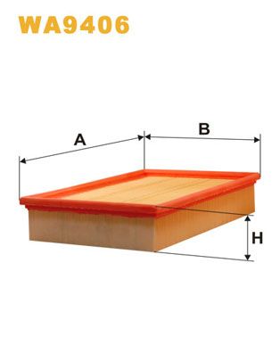 Повітряний фільтр, фільтрувальний елемент, Ford Focus Cabrio, Focus C-Max, Focus II, Volvo C30, S40 II, V50 Wix Filters (WA9406), Wix Filters WA9406