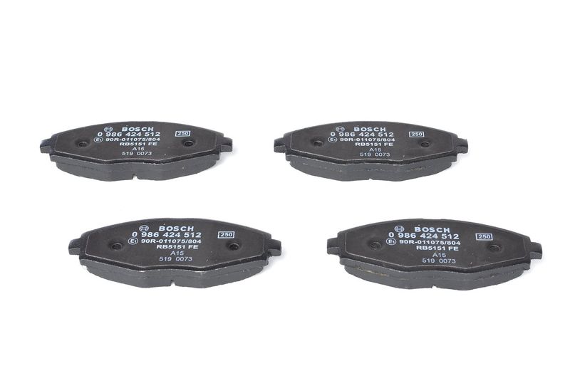 BOSCH 0 986 424 512 Brake Pad Set, disc brake