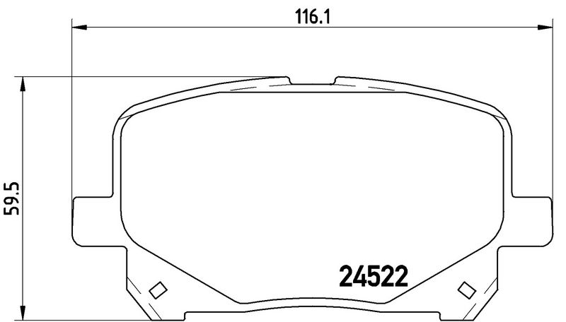 BREMBO P83100 Brake Pad Set, disc brake