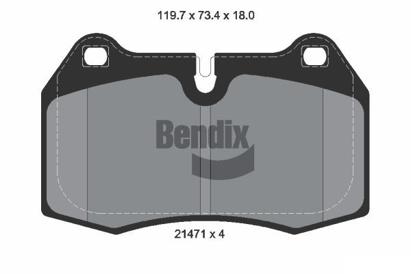 BENDIX Braking fékbetétkészlet, tárcsafék BPD1797