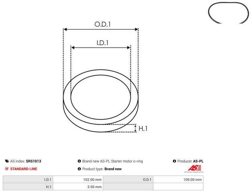 AS-PL SRS1013 Repair Set, alternator