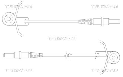 TRISCAN figyelmezető kontaktus, fékbetétkopás 8115 10004