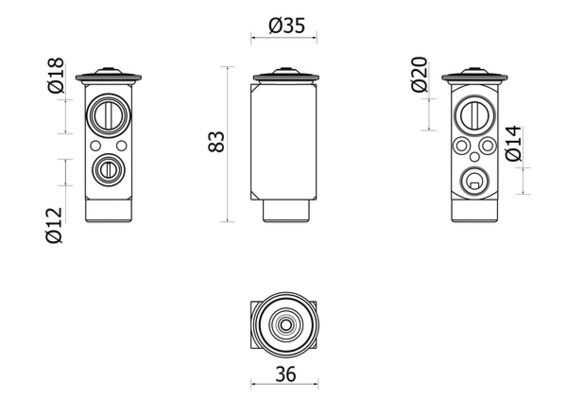 Product Image - Expansieventiel, airconditioning - AVE148000P - MAHLE