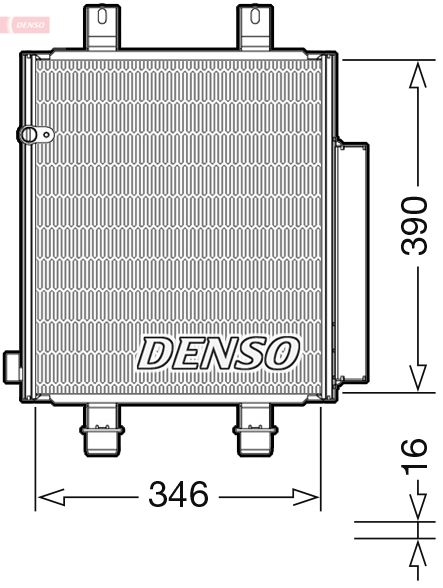 DENSO kondenzátor, klíma DCN35004