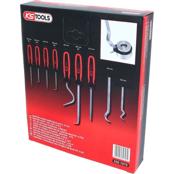 Tööriistakomplekt, konksud, KS TOOLS 550.1070